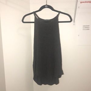 American eagle grey high neck flowy tank